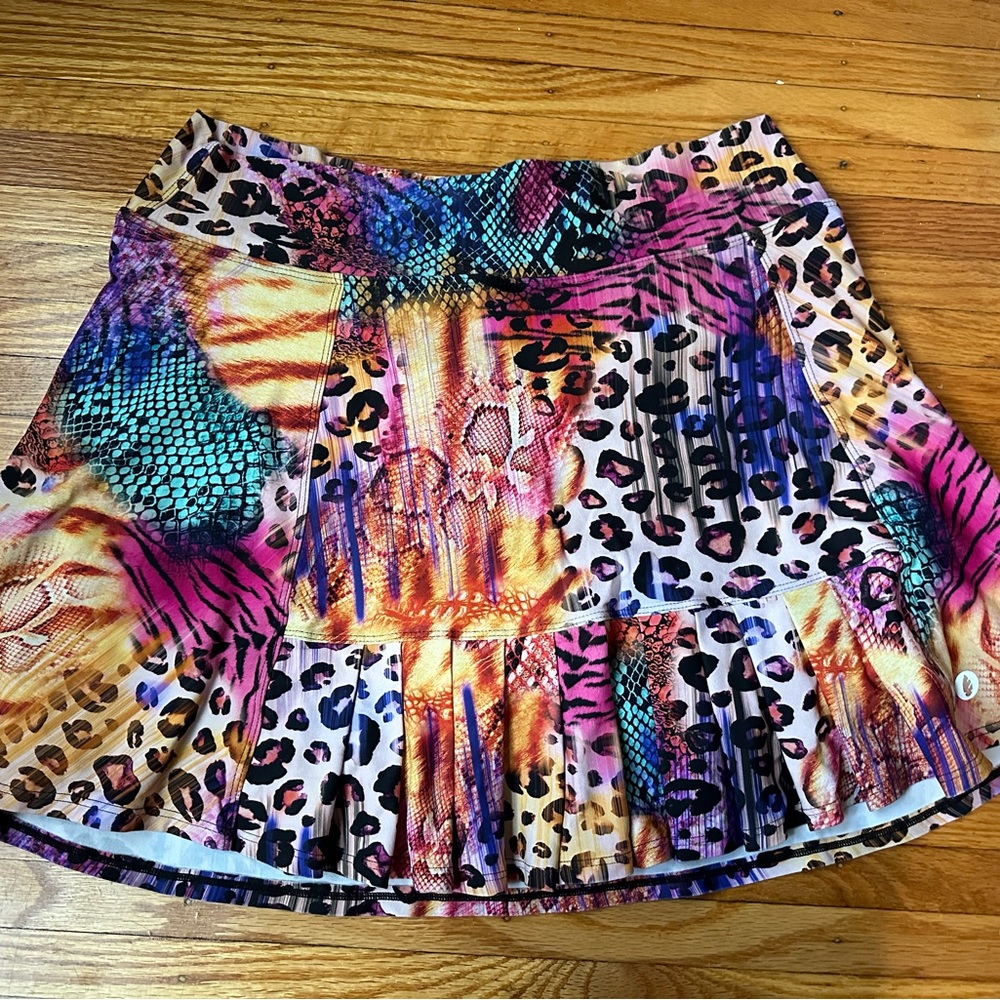 Dona Jo tennis skirt animal print